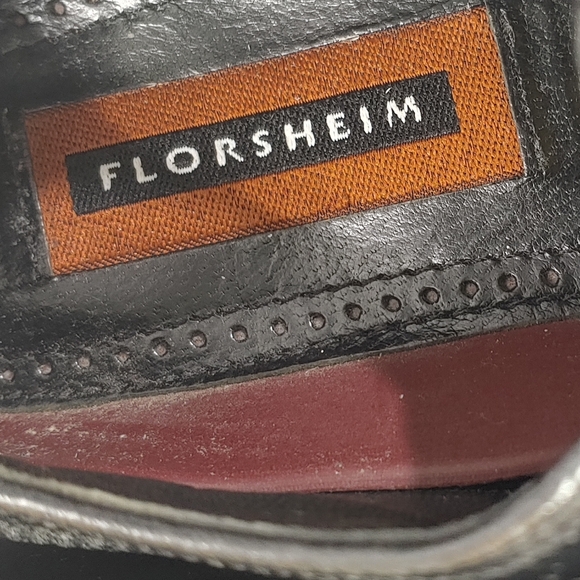 Good Condition Florsheim Wingtip Brogue Oxfords Black Men\'s 13 main image 8